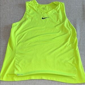 Nike Neon Yellow Dri-FIT Tank Top